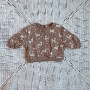 Deer Print Sweatshirt